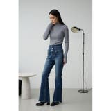 AZUL DENIM ハイウエストボタンフレアデニム | AZUL BY MOUSSY | 詳細画像3