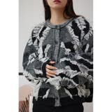 柄BLK5 | フリンジニットカーディガン | AZUL BY MOUSSY