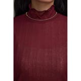 シアーリブハイネックトップス | AZUL BY MOUSSY | 詳細画像28 