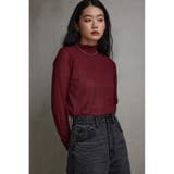 シアーリブハイネックトップス | AZUL BY MOUSSY | 詳細画像22 
