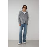 ガーターボアジップニット フーディー | AZUL BY MOUSSY | 詳細画像19 