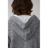 ガーターボアジップニット フーディー | AZUL BY MOUSSY | 詳細画像24