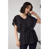 ラッフルペプラムブラウス | AZUL BY MOUSSY | 詳細画像13 