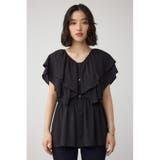 ラッフルペプラムブラウス | AZUL BY MOUSSY | 詳細画像15 