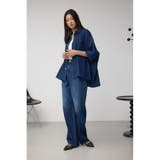 C/T冷感イージーワイドデニム | AZUL BY MOUSSY | 詳細画像15 