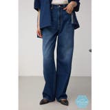 D/BLU3 | C/T冷感イージーワイドデニム | AZUL BY MOUSSY
