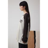シアーロゴニットトップス | AZUL BY MOUSSY | 詳細画像5