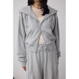 T.GRY | ジップアップダメージフーディー | AZUL BY MOUSSY