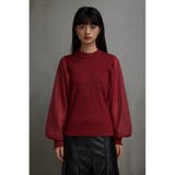 袖シアー袖リブトップス | AZUL BY MOUSSY | 詳細画像35 