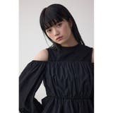BLK | オフショルレイヤードブラウス | AZUL BY MOUSSY