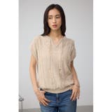 ラインフリンジニットトップス | AZUL BY MOUSSY | 詳細画像2 