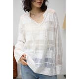 O/WHT1 | シアースキッパーブラウス | AZUL BY MOUSSY