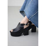BLK | ウエスタンバックルブーティーサンダル | AZUL BY MOUSSY