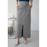 GRY | スーパーストレッチ美タイトフロントジップスカート | AZUL BY MOUSSY