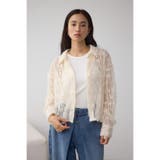 シアーチュールフリンジシャツ | AZUL BY MOUSSY | 詳細画像3