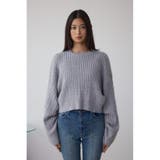 ドロストリングスパンコールラメニット | AZUL BY MOUSSY | 詳細画像35 