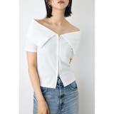 ダブルジップオフショルトップス | AZUL BY MOUSSY | 詳細画像2 