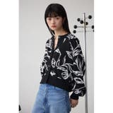 2WAY線花柄ジャガードカーディガン | AZUL BY MOUSSY | 詳細画像2