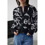 柄BLK5 | 2WAY線花柄ジャガードカーディガン | AZUL BY MOUSSY