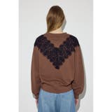 バイカラーレースクルーネックスウェット | AZUL BY MOUSSY | 詳細画像7 