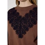 バイカラーレースクルーネックスウェット | AZUL BY MOUSSY | 詳細画像8 