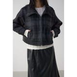 柄BLK5 | シャギースタンドコート | AZUL BY MOUSSY