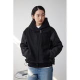 異素材切替キルティングコート | AZUL BY MOUSSY | 詳細画像2