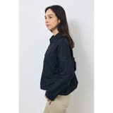 ソフトリネンステンカラーショートブルゾン | AZUL BY MOUSSY | 詳細画像4 