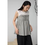 ギャザービスチェレイヤードトップス | AZUL BY MOUSSY | 詳細画像24