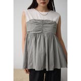 GRY | ギャザービスチェレイヤードトップス | AZUL BY MOUSSY