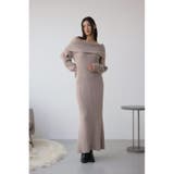 オフショルロングニットワンピース | AZUL BY MOUSSY | 詳細画像15 