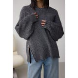柄BLK5 | サイドZIPニットトップス | AZUL BY MOUSSY