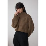 マットモールクロップドハイネックニット | AZUL BY MOUSSY | 詳細画像2