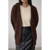 BRN | スパンコールニットカーディガン | AZUL BY MOUSSY