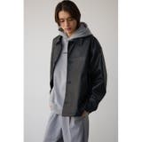 フェイクレザーコーチジャケット | AZUL BY MOUSSY | 詳細画像3 