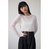 バックスリットシアーロングトップス | AZUL BY MOUSSY | 詳細画像2 