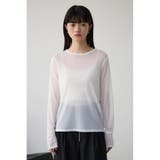 バックスリットシアーロングトップス | AZUL BY MOUSSY | 詳細画像4 
