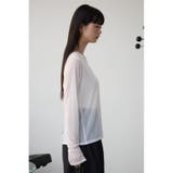 バックスリットシアーロングトップス | AZUL BY MOUSSY | 詳細画像5 