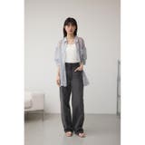 バックスリット総柄シアーシャツ | AZUL BY MOUSSY | 詳細画像3