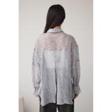 バックスリット総柄シアーシャツ | AZUL BY MOUSSY | 詳細画像6