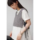 フェザーチュールクロップドベスト | AZUL BY MOUSSY | 詳細画像22 