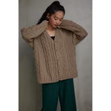 シェニールケーブルニットカーディガン | AZUL BY MOUSSY | 詳細画像32