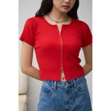 RED | Wジップショートスリーブプルオーバー | AZUL BY MOUSSY