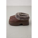 厚底ムートンヒールデザインスリッポン | AZUL BY MOUSSY | 詳細画像16 