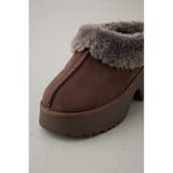 厚底ムートンヒールデザインスリッポン | AZUL BY MOUSSY | 詳細画像20 