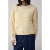 サイドレースアップケーブルニット | AZUL BY MOUSSY | 詳細画像12