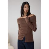 シャギーコンビオフショルダーニット | AZUL BY MOUSSY | 詳細画像24 