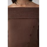 シャギーコンビオフショルダーニット | AZUL BY MOUSSY | 詳細画像29 