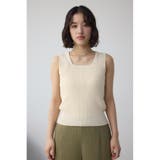 スクエアネックリブタンクトップ | AZUL BY MOUSSY | 詳細画像4