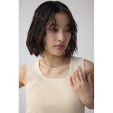 スクエアネックリブタンクトップ | AZUL BY MOUSSY | 詳細画像1